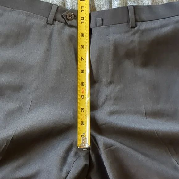Ermenegildo Zegna Wool Dress Pants 34X28.5 Dark Gray 50 Regular Straight Leg - Picture 14 of 16